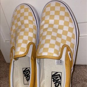 Yellow checkered vans